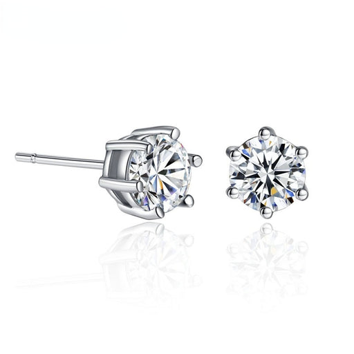 Jewelry WholesaleWholesale six-prong zircon stud earrings JDC-ES-Mimeng033 Earrings 米萌 %variant_option1% %variant_option2% %variant_option3%  Factory Price JoyasDeChina Joyas De China