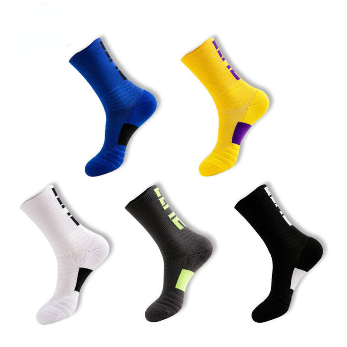 Wholesale basketball socks men's thickened mid-tube professional JDC-SK-ManP007