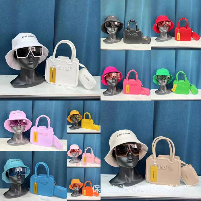 Wholesale Sunglasses Hat PU Shoulder Bag Handbag Set (F) JDC-HB-YLuo001