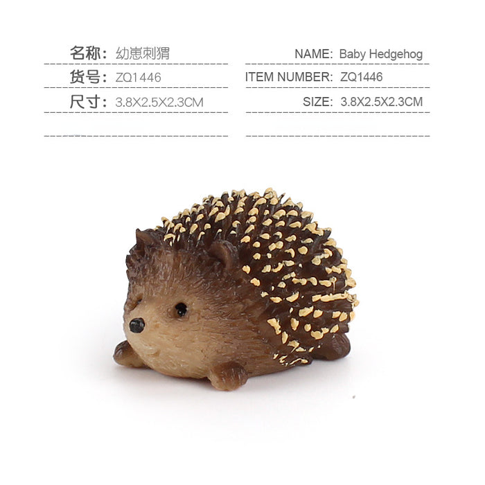 Wholesale Ornament Hedgehog Model PVC JDC-OS-BoLing001