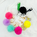 Jewelry WholesaleWholesale rex rabbit hair daisies keychain MOQ≥10 JDC-KC-YZ014 Keychains 永泽 %variant_option1% %variant_option2% %variant_option3%  Factory Price JoyasDeChina Joyas De China