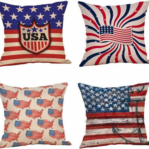 Jewelry WholesaleWholesale 4th of July Independence Day Linen Pillowcase MOQ≥2 JDC-PW-OuH001 Pillowcase 欧恒 %variant_option1% %variant_option2% %variant_option3%  Factory Price JoyasDeChina Joyas De China