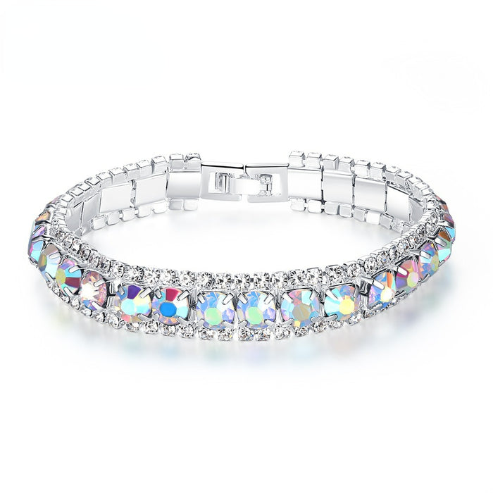 Wholesale Crystal Rhinestone Alloy Bracelet MOQ≥3 JDC-BT-BeiF001