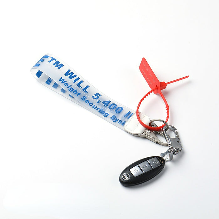 Wholesale Transparent PVC Letter Lanyard Keychains (F) MOQ≥2 JDC-KC-Gxit002