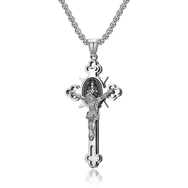 Jewelry WholesaleWholesale Titanium Steel Cross Necklace JDC-NE-QianF001 Necklaces 千风 %variant_option1% %variant_option2% %variant_option3%  Factory Price JoyasDeChina Joyas De China