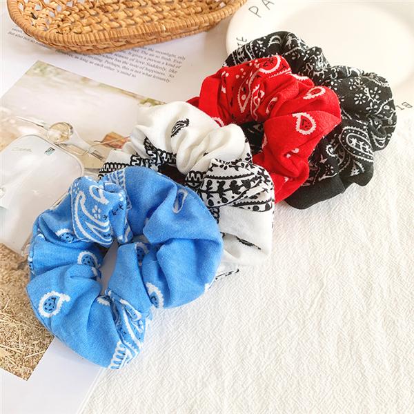 Bulk Jewelry Cashew flower hair scrunchies wholesale JDC-HS-h004 Wholesale factory from China YIWU China