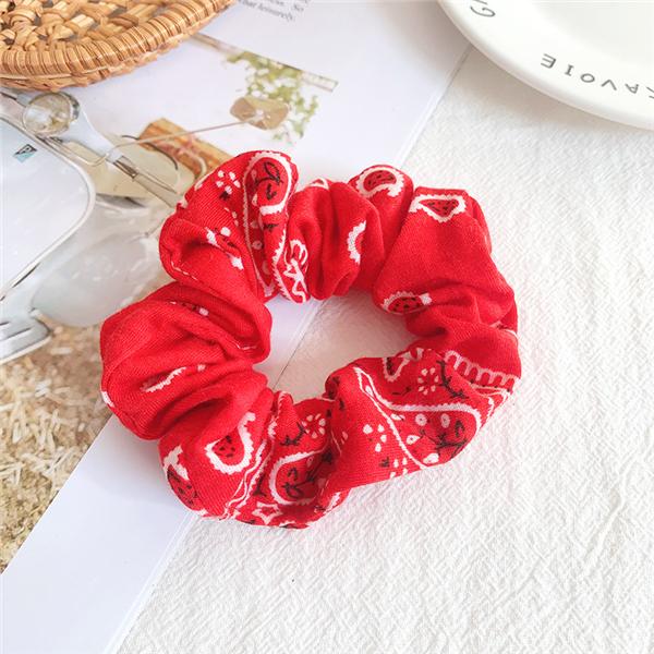 Bulk Jewelry Cashew flower hair scrunchies wholesale JDC-HS-h004 Wholesale factory from China YIWU China