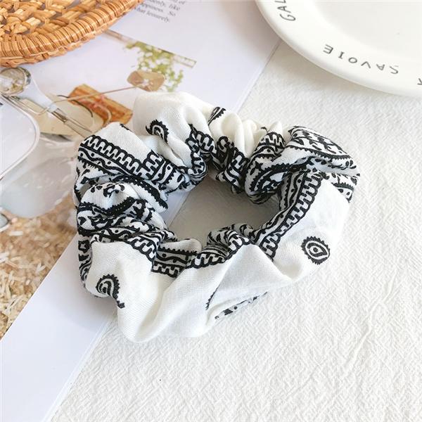 Bulk Jewelry Cashew flower hair scrunchies wholesale JDC-HS-h004 Wholesale factory from China YIWU China