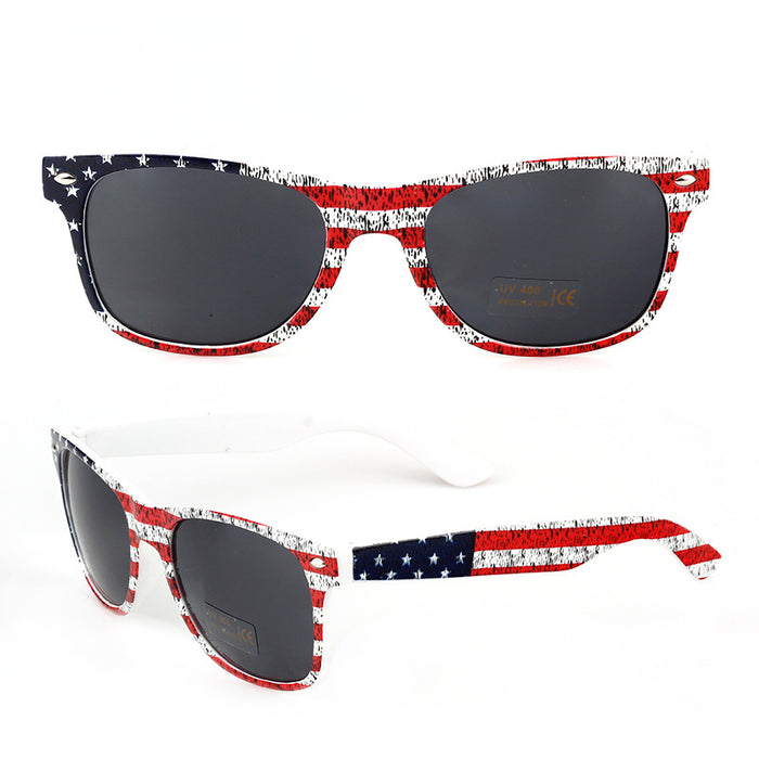 Wholesale 4th of July Rice Nails American Flag Independence Day Sunglasses JDC-SG-ZuoL003