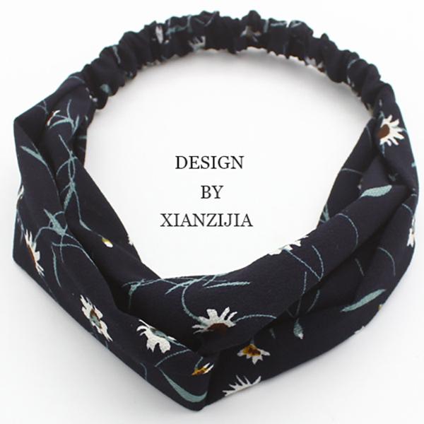 Bulk Jewelry Cross hair band simple elastic wash hair accessories hair band floral fabric hair band wholesale JDC-HD-h018 Wholesale factory from China YIWU China