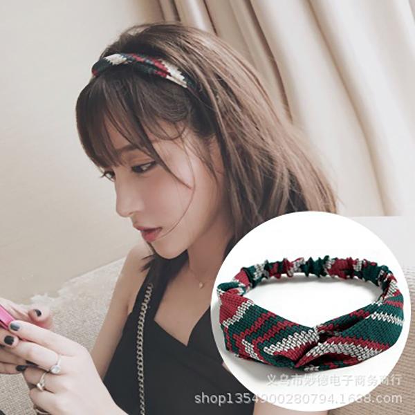 Bulk Jewelry Cross hair band simple elastic wash hair accessories hair band floral fabric hair band wholesale JDC-HD-h018 Wholesale factory from China YIWU China