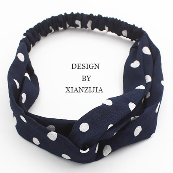 Bulk Jewelry Cross hair band simple elastic wash hair accessories hair band floral fabric hair band wholesale JDC-HD-h018 Wholesale factory from China YIWU China