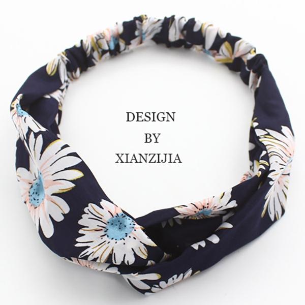 Bulk Jewelry Cross hair band simple elastic wash hair accessories hair band floral fabric hair band wholesale JDC-HD-h018 Wholesale factory from China YIWU China