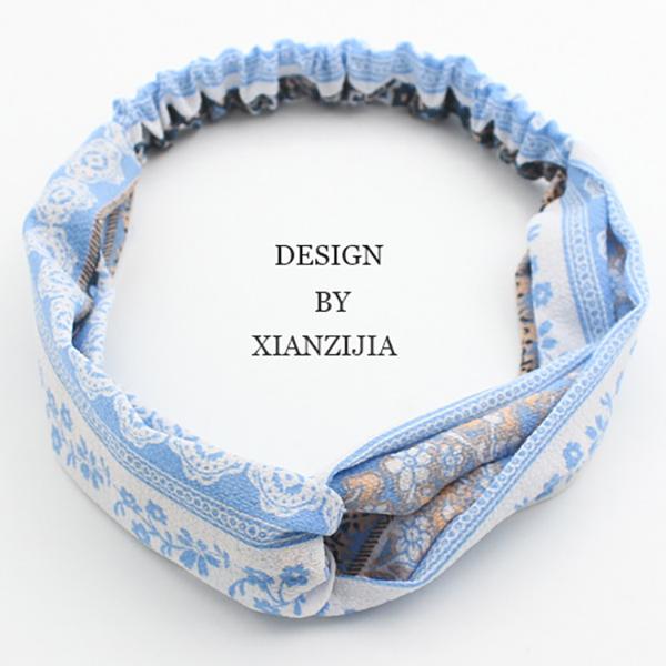 Bulk Jewelry Cross hair band simple elastic wash hair accessories hair band floral fabric hair band wholesale JDC-HD-h018 Wholesale factory from China YIWU China