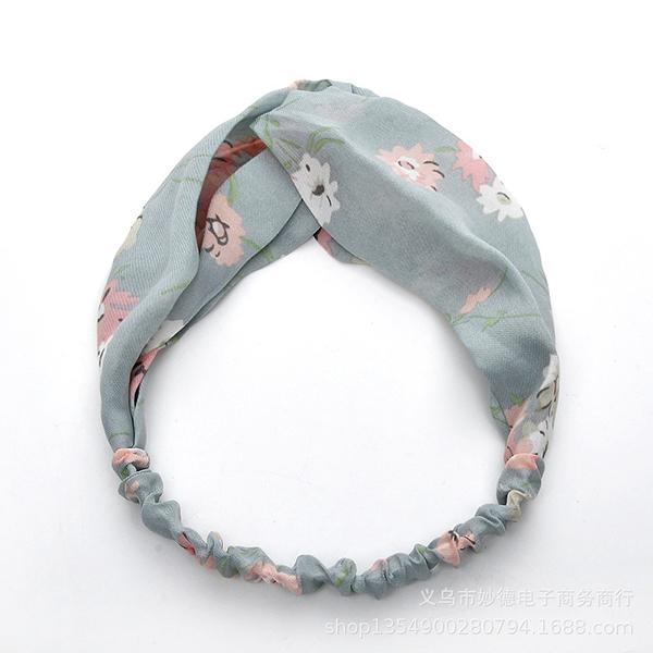 Bulk Jewelry Cross hair band simple elastic wash hair accessories hair band floral fabric hair band wholesale JDC-HD-h018 Wholesale factory from China YIWU China