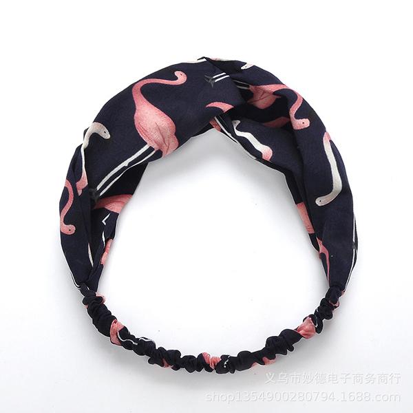 Bulk Jewelry Cross hair band simple elastic wash hair accessories hair band floral fabric hair band wholesale JDC-HD-h018 Wholesale factory from China YIWU China