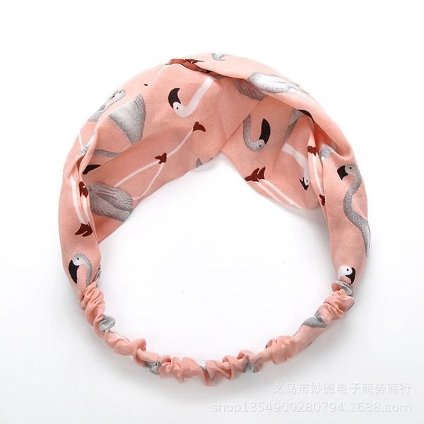 Bulk Jewelry Cross hair band simple elastic wash hair accessories hair band floral fabric hair band wholesale JDC-HD-h018 Wholesale factory from China YIWU China