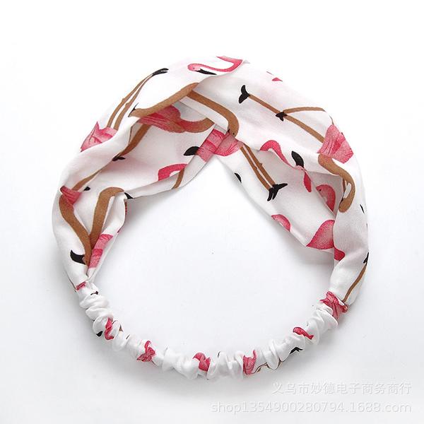 Bulk Jewelry Cross hair band simple elastic wash hair accessories hair band floral fabric hair band wholesale JDC-HD-h018 Wholesale factory from China YIWU China