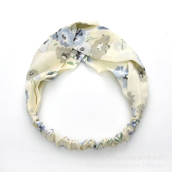 Bulk Jewelry Cross hair band simple elastic wash hair accessories hair band floral fabric hair band wholesale JDC-HD-h018 Wholesale factory from China YIWU China