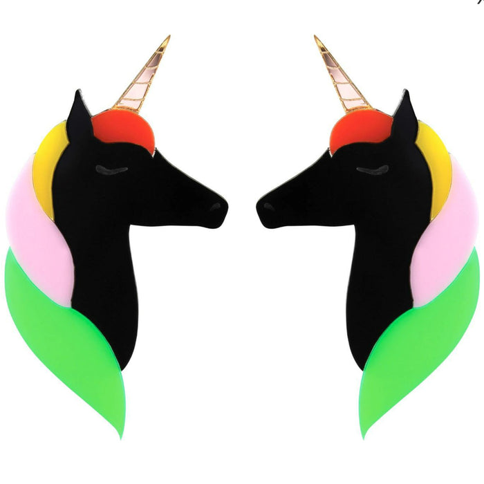 Wholesale Acrylic Diablo Unicorn Earrings JDC-ES-XUEP027