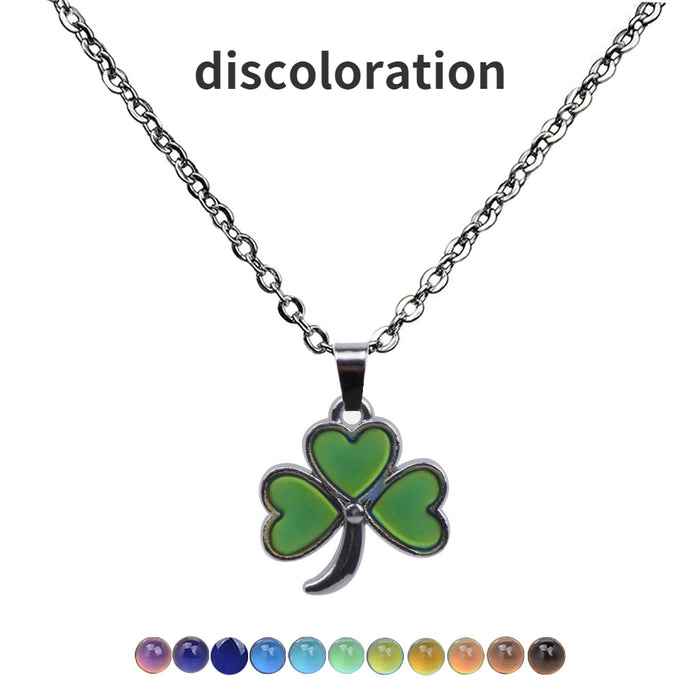 Wholesale Three Petal Pendant Stainless Steel Necklace JDC-NE-LanAng002