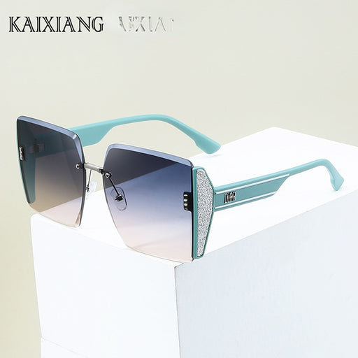 Jewelry WholesaleWholesale Large Frame Square Cut Rimless Sunglasses JDC-SG-KaiX021 Sunglasses 凯祥 %variant_option1% %variant_option2% %variant_option3%  Factory Price JoyasDeChina Joyas De China