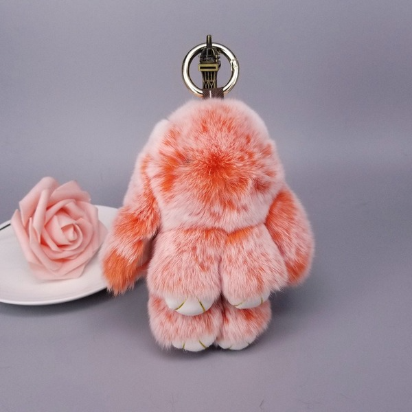 Jewelry WholesaleWholesale real Rex rabbit hair rabbit Keychain MOQ ≥ 10 JDC-KC-YZ008 Keychains 永泽 %variant_option1% %variant_option2% %variant_option3%  Factory Price JoyasDeChina Joyas De China