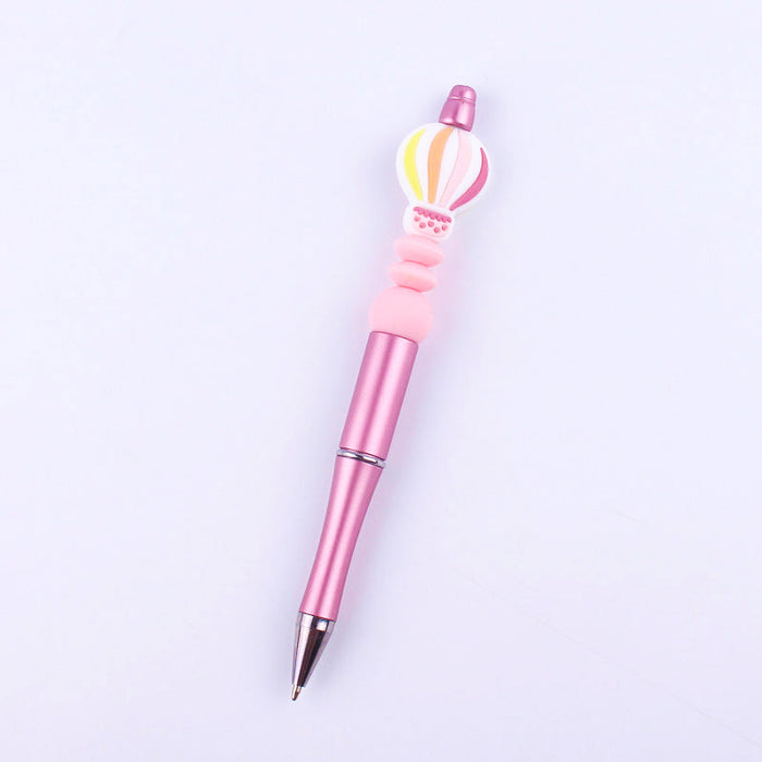 Wholesale Beadable Pens Hot Air Balloon Beads Plastic Ballpoint Pen JDC-BP-GuangTian001