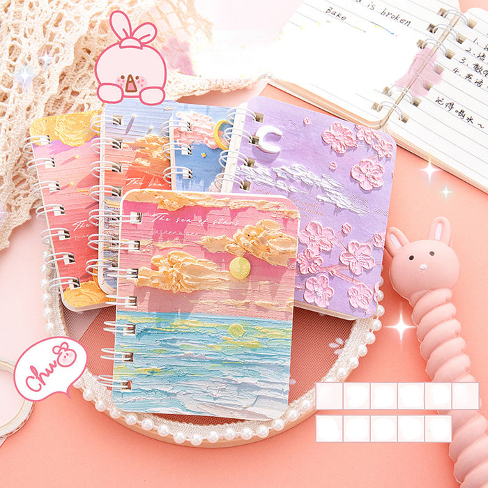 Wholesale Random Cartoon Coils Ben Wood Pulp Paper Notebook MOQ≥2 JDC-NK-Xiaom001