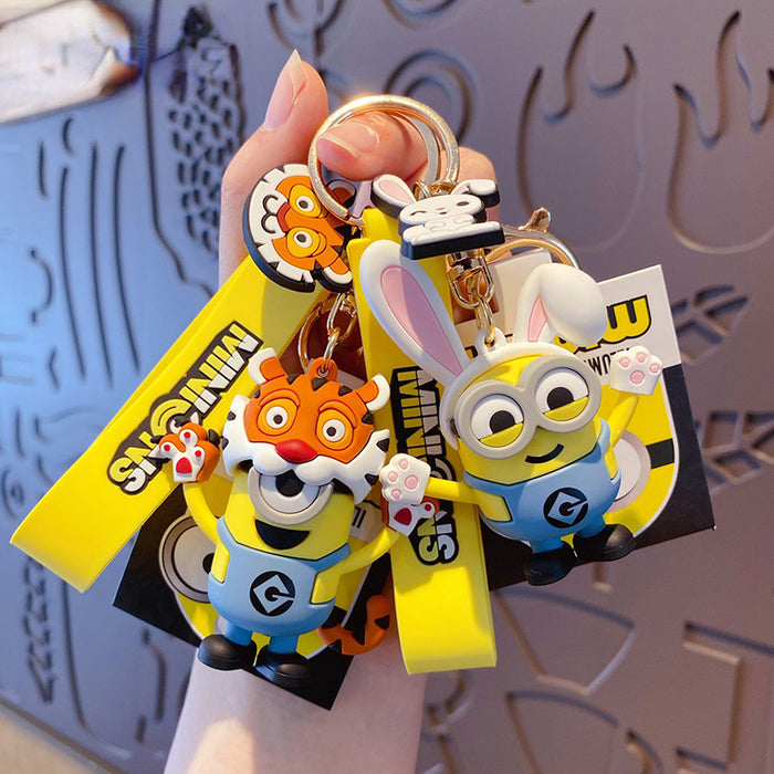 Wholesale Minions Zodiac Keychain Creative Exquisite and Cute JDC-KC-BaiM040