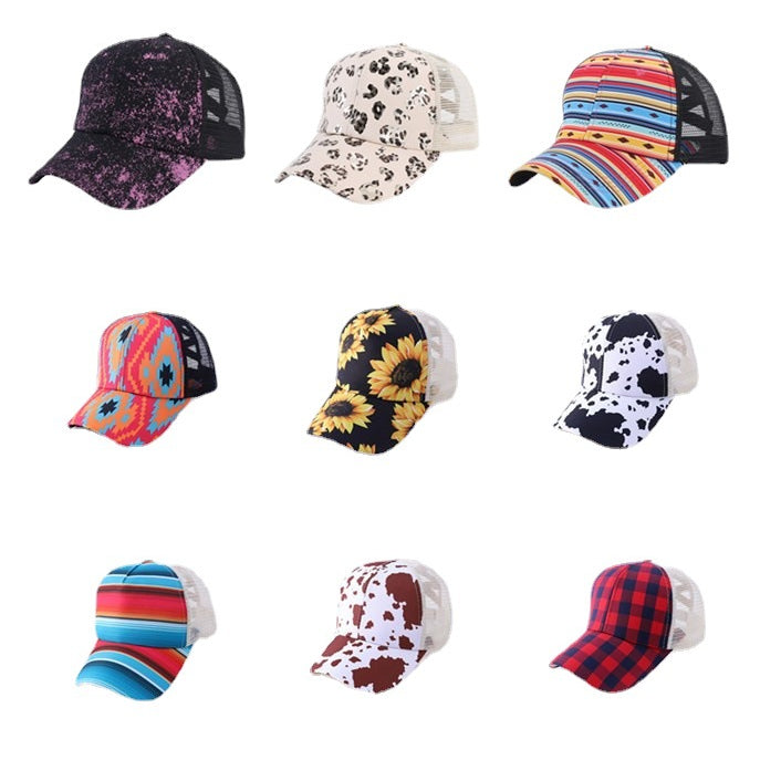 Wholesale Hat Cotton Print Breathable Thin Peaked Cap MOQ≥2 JDC-FH-YiLv001