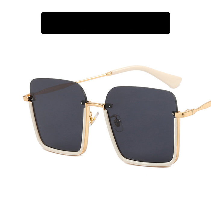 Wholesale Sunglasses Resin Retro Black Large Square Anti-UV JDC-SG-KD186