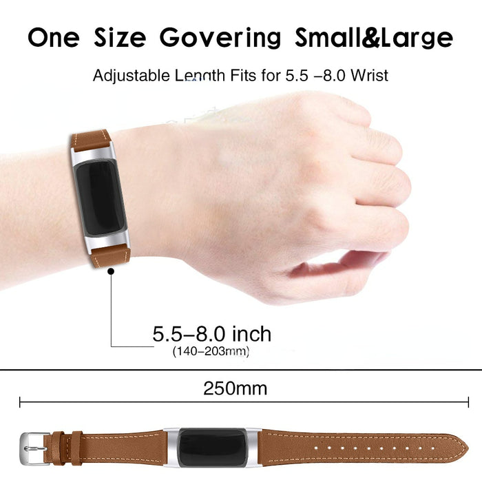 Jewelry WholesaleWholesale Fitbit Charge 5 Watch Genuine Leather Watch Band MOQ≥2 JDC-WB-ZhuoYH001 Watch Band 卓越灏 %variant_option1% %variant_option2% %variant_option3%  Factory Price JoyasDeChina Joyas De China