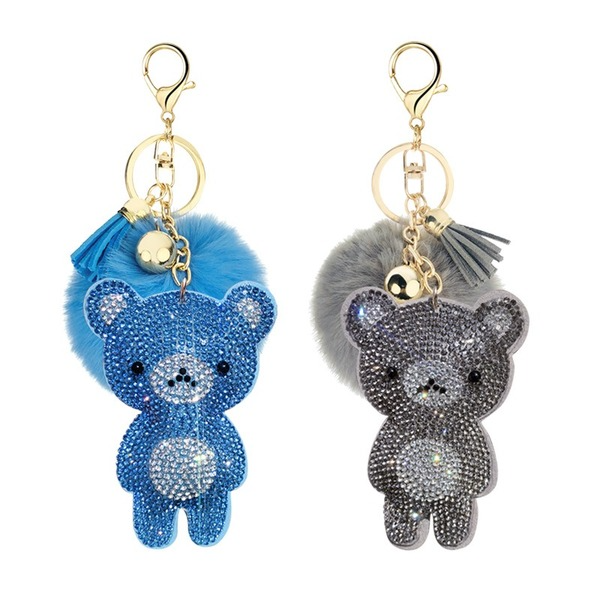 Jewelry WholesaleWholesale velvet bear key chain MOQ ≥ 10 JDC-KC-YZ005 Keychains 永泽 %variant_option1% %variant_option2% %variant_option3%  Factory Price JoyasDeChina Joyas De China