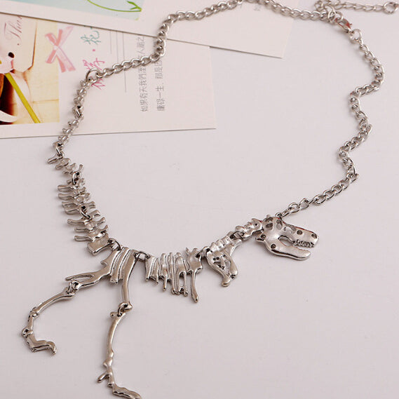 Wholesale Fashion Vintage Dinosaur Skeleton Alloy Necklace JDC-NE-HuaiL005