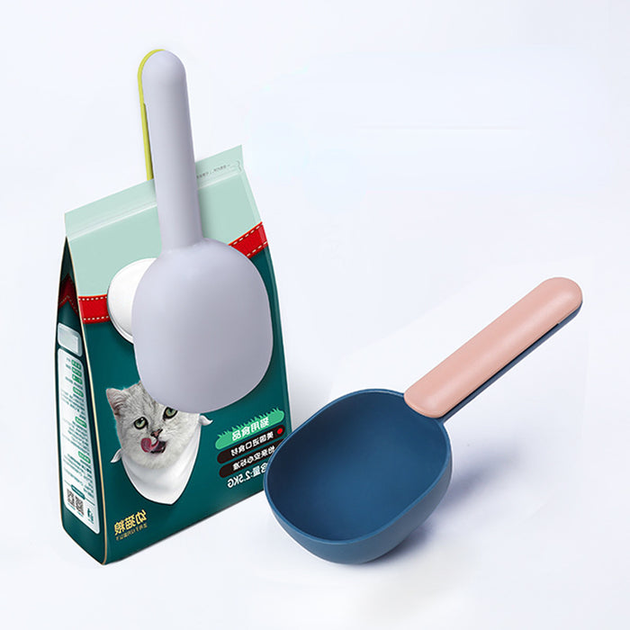 Wholesale ABS Plastic Pet Food Spoon Handle With Clip Function MOQ≥5 JDC-PG-LeC001