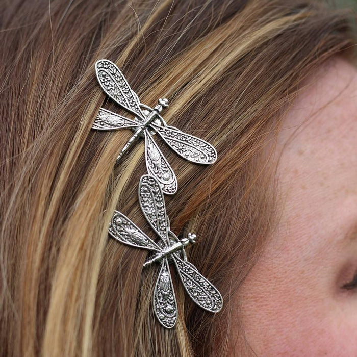 Wholesale Dragonfly Zinc Alloy Hair Clips MOQ≥2 JDC-HC-YiS001