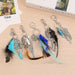 Jewelry WholesaleWholesale dreamcatcher pendant feather opal tassel keychain JDC-KC-QiaW002 Keychains 恰薇 %variant_option1% %variant_option2% %variant_option3%  Factory Price JoyasDeChina Joyas De China