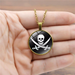 Jewelry WholesaleWholesale Alloy Glass Piece Skull Time Gemstone Necklace JDC-NE-Hengx005 Necklaces 横湘 %variant_option1% %variant_option2% %variant_option3%  Factory Price JoyasDeChina Joyas De China