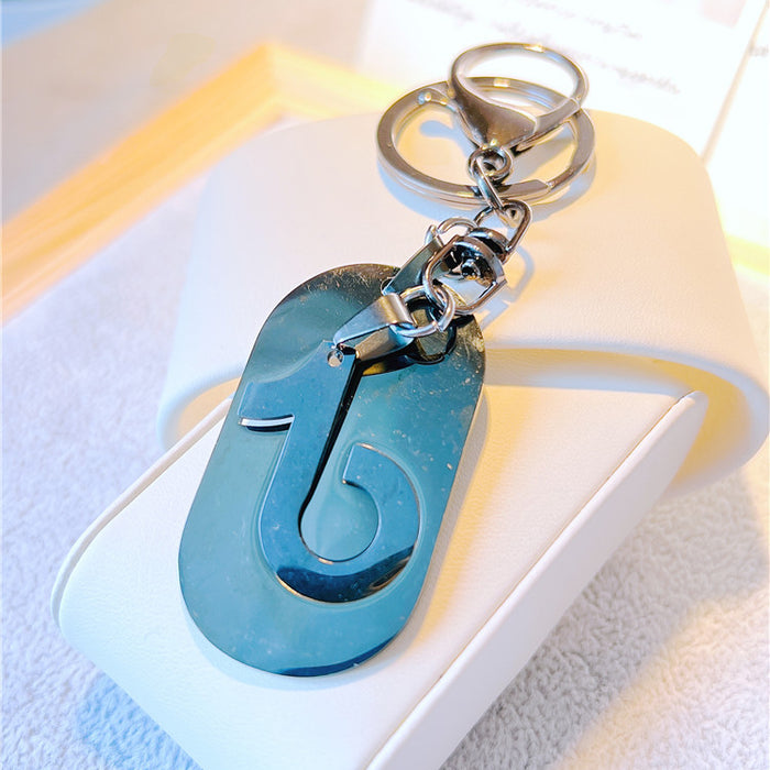 Wholesale Musical Note Stainless Steel Keychain JDC-KC-YCYK011