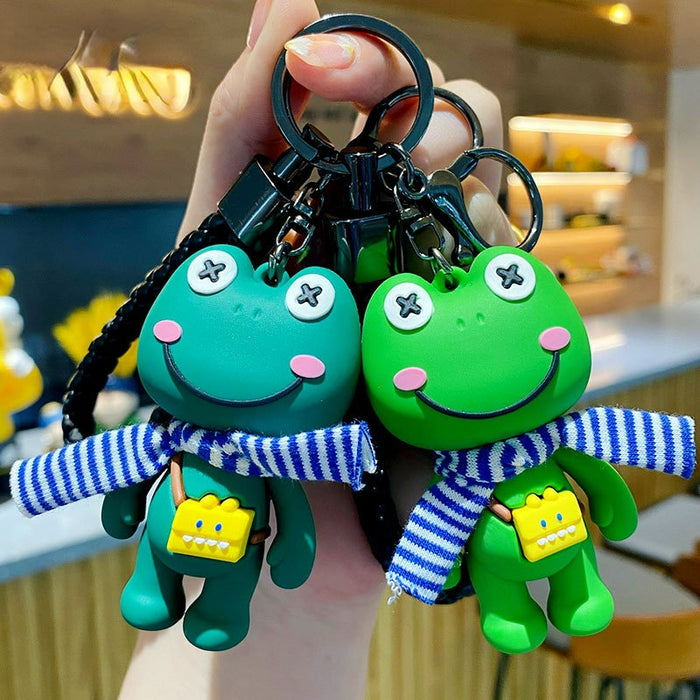 Jewelry WholesaleWholesale frog PVC keychain JDC-KC-BaiM010 Keychains 百茂 %variant_option1% %variant_option2% %variant_option3%  Factory Price JoyasDeChina Joyas De China