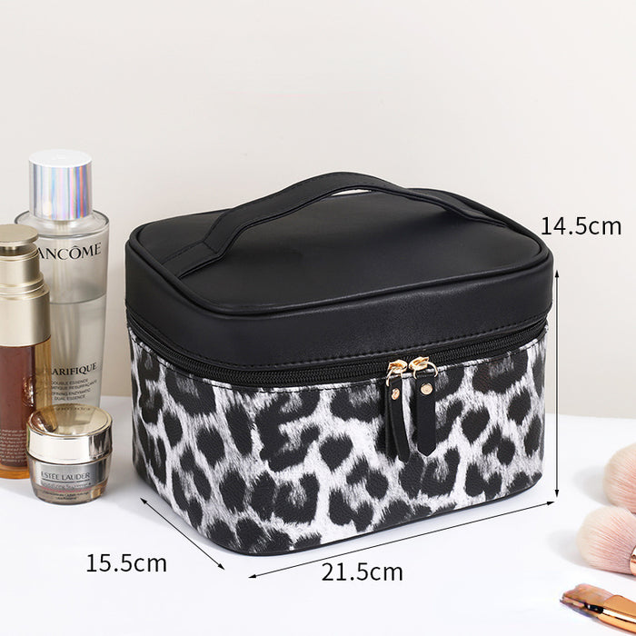 Wholesale storage bag pu large capacity portable cosmetic bag MOQ≥3 JDC-SB-Xiha002