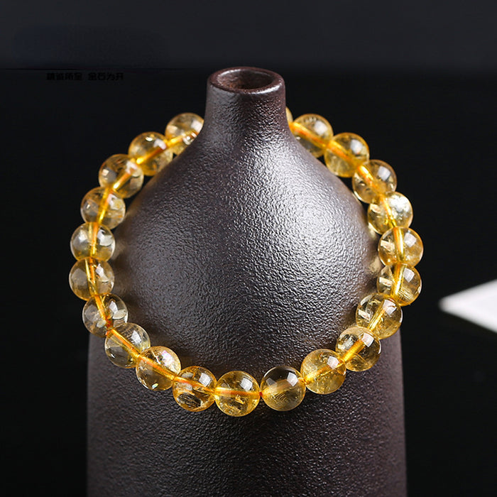 Wholesale Citrine Bracelet Fashion Simple Single Circle MOQ≥2 JDC-BT-JingD002