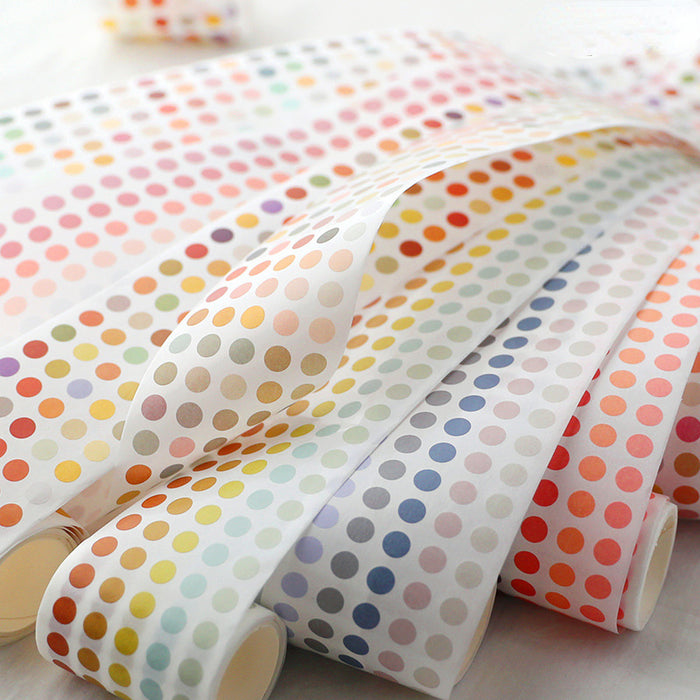 Wholesale Tape Paper Washi Morandi Dot Stickers MOQ≥2 JDC-TP-misu001