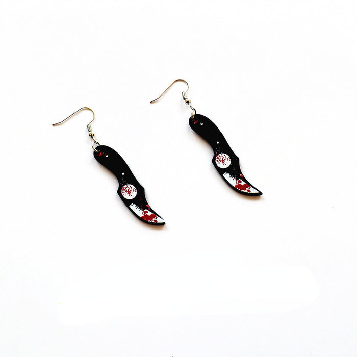 Wholesale Earrings Acrylic Halloween Funny Earrings JDC-ES-Xienuo001