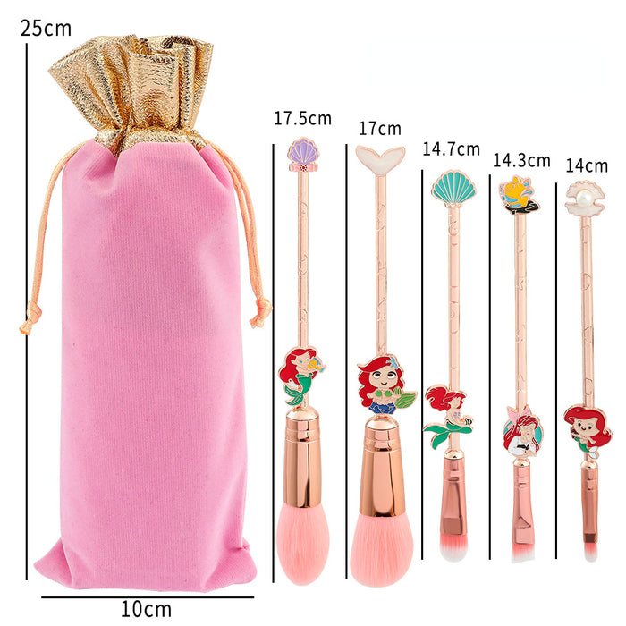 Wholesale Makeup Brush Alloy Man-made Fiber Hair Animation Cartoon Eyeshadow Brush Loose Powder Brush Makeup Brush Set MOQ≥3 JDC-MB-ZhuoJ009