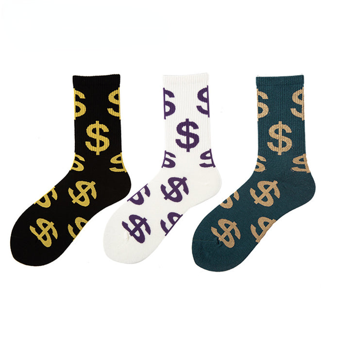 Wholesale Mid Tube Socks US Dollar European and American Street Skateboard Socks MOQ≥3 JDC-SK-CXing001