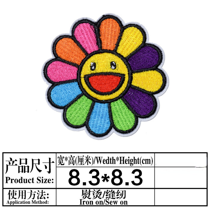 Wholesale Embroidered Cloth Patch Sunflower Clothes Decoration (F) JDC-EBY-Lide007