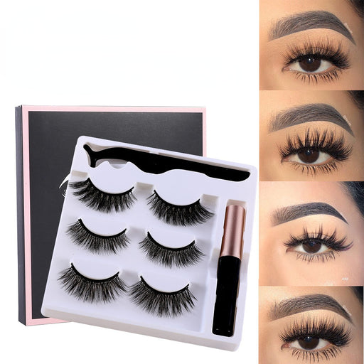 Jewelry WholesaleWholesale magnet false eyelashes three pairs self-adhesive eyeliner set JDC-EY-XuQ006 Eyelashes 徐芹 %variant_option1% %variant_option2% %variant_option3%  Factory Price JoyasDeChina Joyas De China