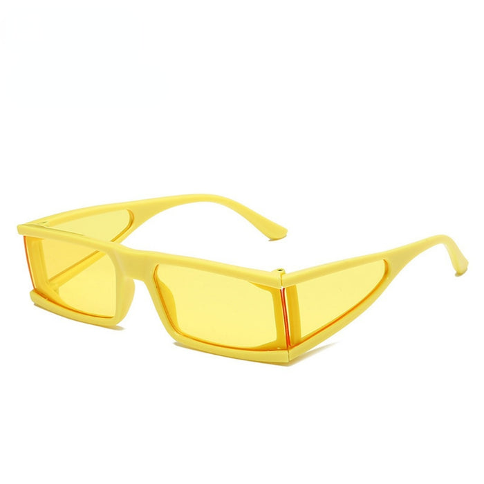 Wholesale Sunglasses PC Square Frame Side Band Frame JDC-SG-AoB005